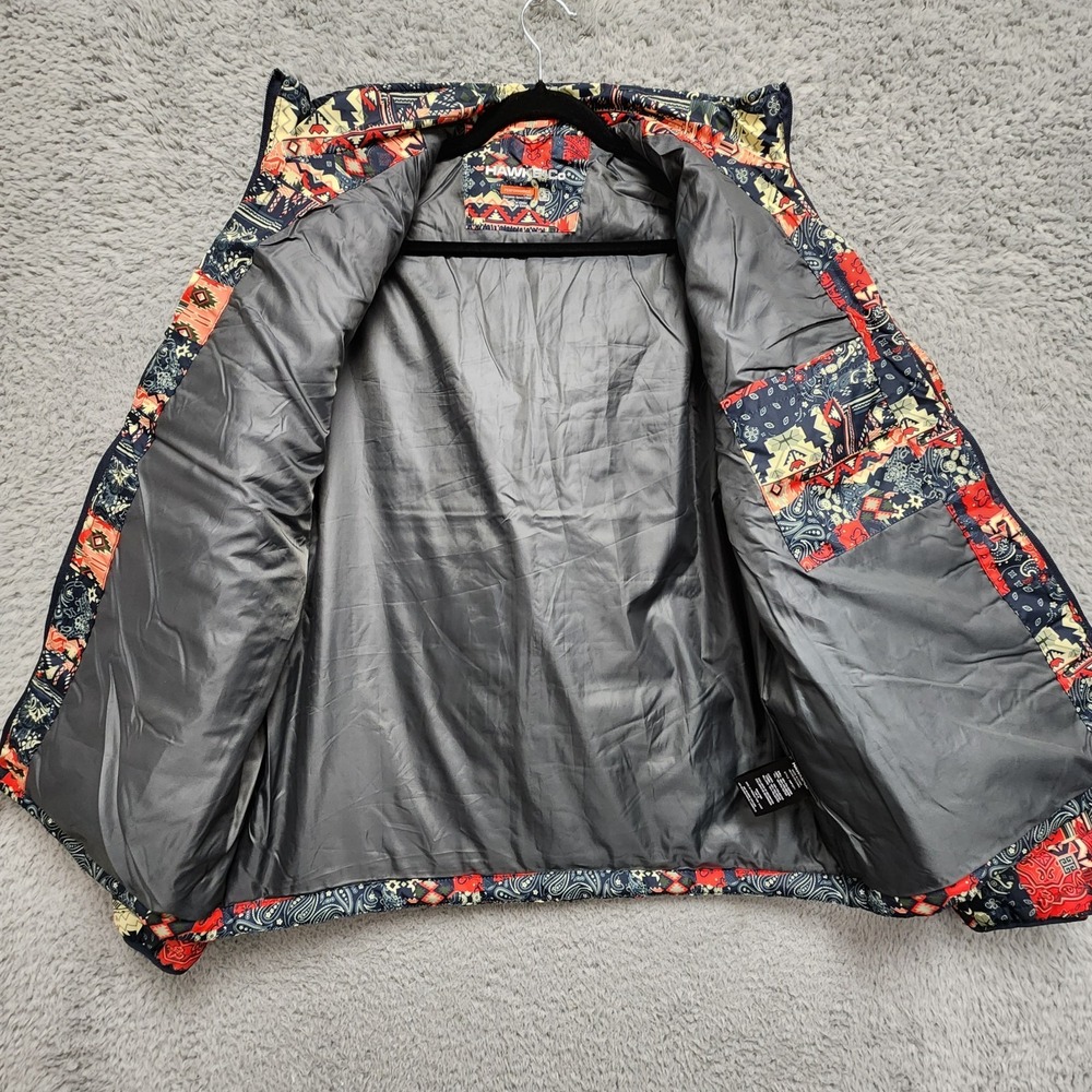 Hawke & Co Pro Performance Bandana Print Puffer Jacket Mens Large‎ Full Zip - Picture 6 of 10